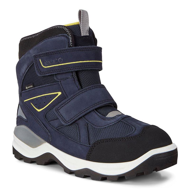 Botas De Nieve Ecco Snow Mountain Para Niños,Azules,672891-NXK